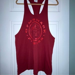 Gymshark Fitness Muscle Tank Women’s XXL Racerback Maroon/Red Athletic Top